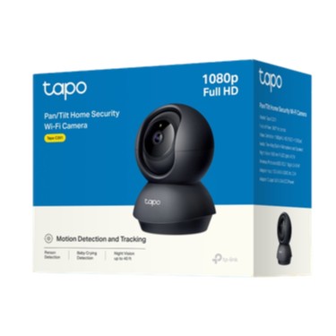 Cámara TP-Link Tapo Negra de Wi-Fi de Seguridad para el Hogar