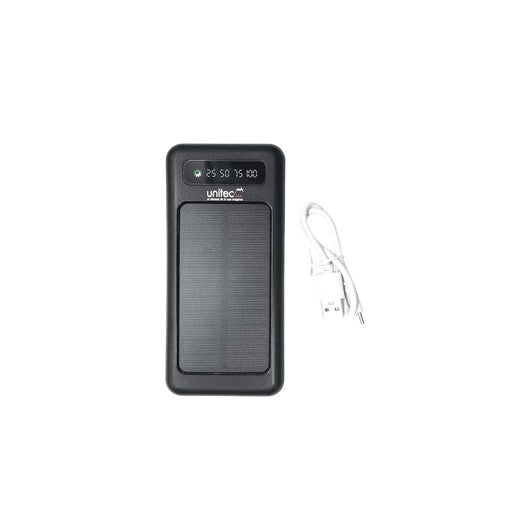 Power Bank Solar Negra Unitec 10.000MAH GY-SPB04